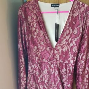 Pretty little thing lace midi dress